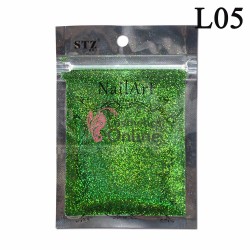 Decor pentru unghii NADP030DD sclipici Laser Holografic  Emerald